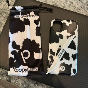 Black and White Cow Print Loopy